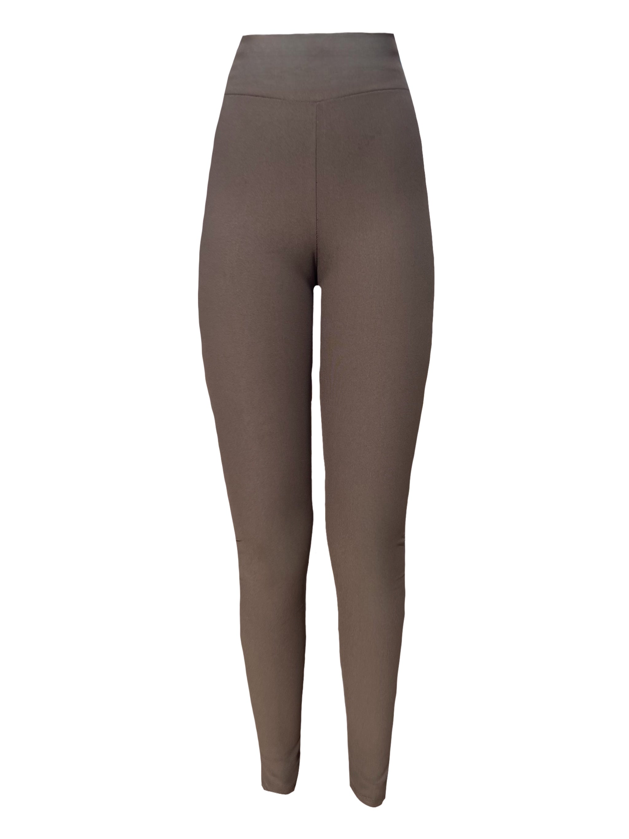 Brown Suede Leggings 