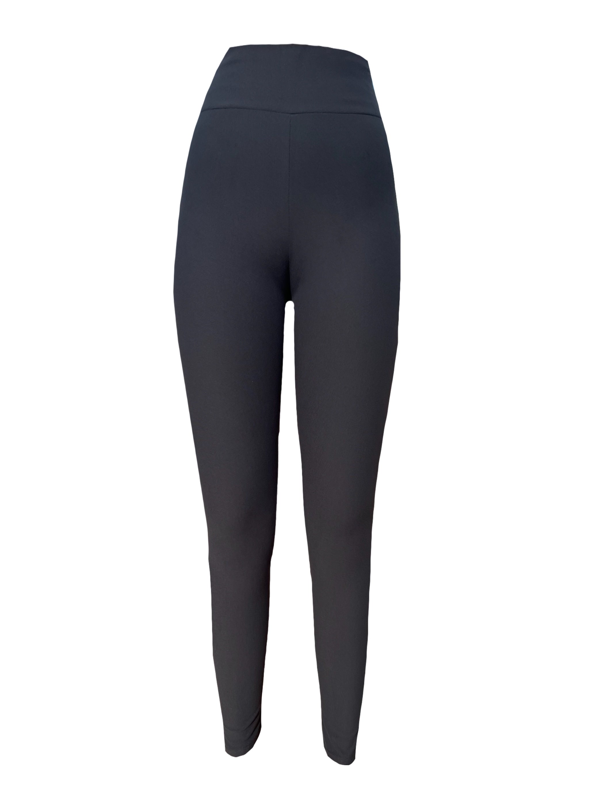 Black Suede Leggings
